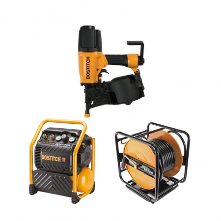 Pack compresseur RC10SQ-E + Cloueur N75C-2-E + Enrouleur CPACK30 BOSTITCH