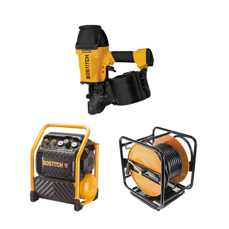 Pack compresseur RC10SQ-E + Cloueur N89C-2K-E + Enrouleur CPACK30 BOSTITCH