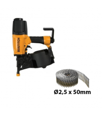 Pack Bardage Cloueur à rouleaux N75C-2-E + 7920 pointes Ø2,5x50mm INOX BOSTITCH