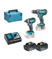 Pack Perceuse visseuse DDF482 + Visseuse à chocs DTD152 MAKITA