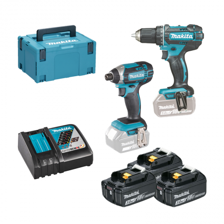 Pack Perceuse visseuse DDF482 + Visseuse à chocs DTD152 MAKITA