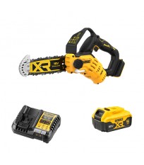 Tronçonneuse élagueuse 18V DCMPS520N-XJ + 1 batterie 18V 5 Ah + chargeur DCB1104-QW DEWALT