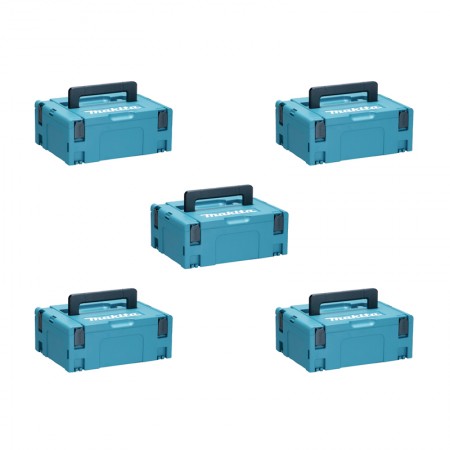 Pack de 5 coffrets taille 2 MAKPAC MAKITA