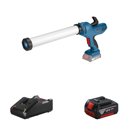 Pistolet à mastic GCG 18V-600 + 1 batterie GBA 18V 4 Ah + 1 chargeur GAL 18V-40 BOSCH