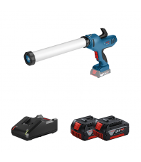 Pistolet à mastic GCG 18V-600 + 2 batteries GBA 18V 4 Ah + 1 chargeur GAL 18V-40 BOSCH
