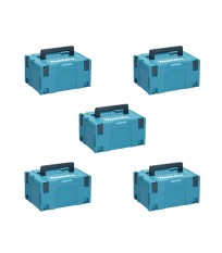 Pack de 5 coffrets taille 3 MAKPAC MAKITA