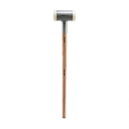Maillet SUPERCRAFT sans rebond avec manche Hickory vernis Ø80mm HALDER