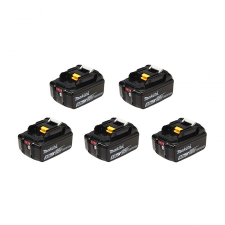 Pack de 5 batteries 18V 5 Ah BL1850B MAKITA