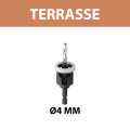 Kit 3 forets spécial terrasse Ø4mm DIAGER