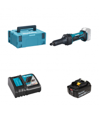 Meuleuse droite 18V DGD800ZJ + 1 batterie 18V 5 Ah + 1 chargeur rapide DC18RC MAKITA