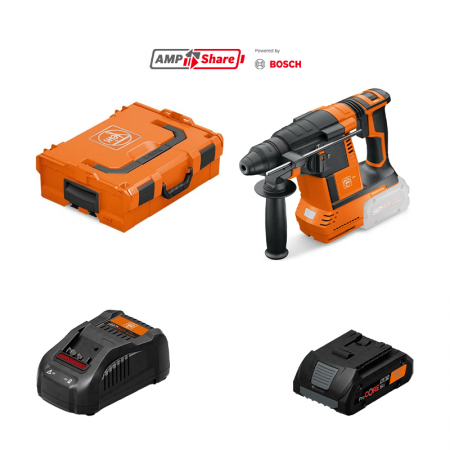Perforateur burineur 18V ABH 18-26 AS + 1 batterie ProCore 18V 4 Ah AS + 1 chargeur GAL 1880 CV AS FEIN