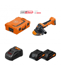 Meuleuse Ø125 mm CCG 18-125-7 AS + 2 batteries ProCORE 18V 4 Ah AS + 1 chargeur GAL 1880 CV AS FEIN