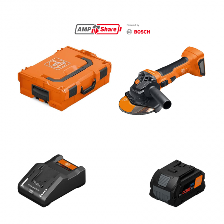 Meuleuse Ø125 mm CCG 18-125-7 AS + 1 batterie ProCORE 18V 8 Ah AS + 1 chargeur GAL 18V-160 CV AS FEIN