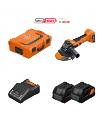 Meuleuse Ø125 mm CCG 18-125-7 AS + 2 batteries ProCORE 18V 8 Ah AS + 1 chargeur GAL 18V-160 CV AS FEIN