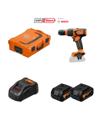 Perceuse-visseuse à percussion ASB 18 Q AS + 2 batteries GBA 18V 4 Ah AS + 1 chargeur GAL 1880 CV AS FEIN