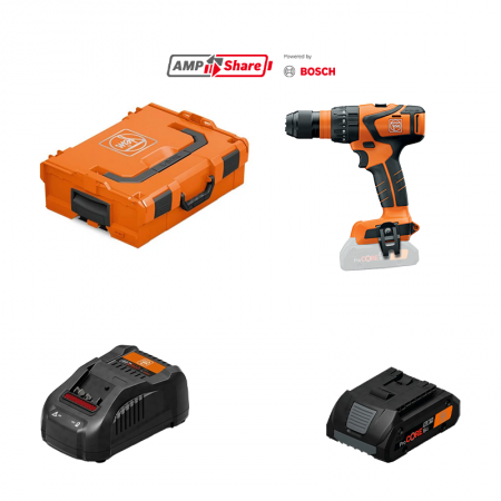 Perceuse-visseuse à percussion ASB 18 Q AS + 1 batterie ProCORE 18V 4 Ah AS + 1 chargeur GAL 1880 CV AS FEIN