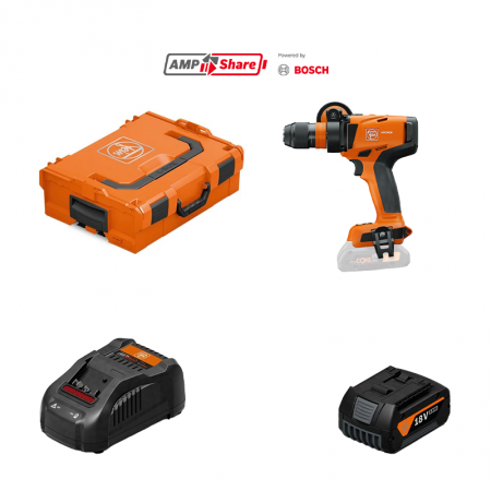 Perceuse-visseuse ASCM 18-4 QM AS + 1 batterie GBA 18V 4 Ah AS + 1 chargeur GAL 1880 CV AS FEIN