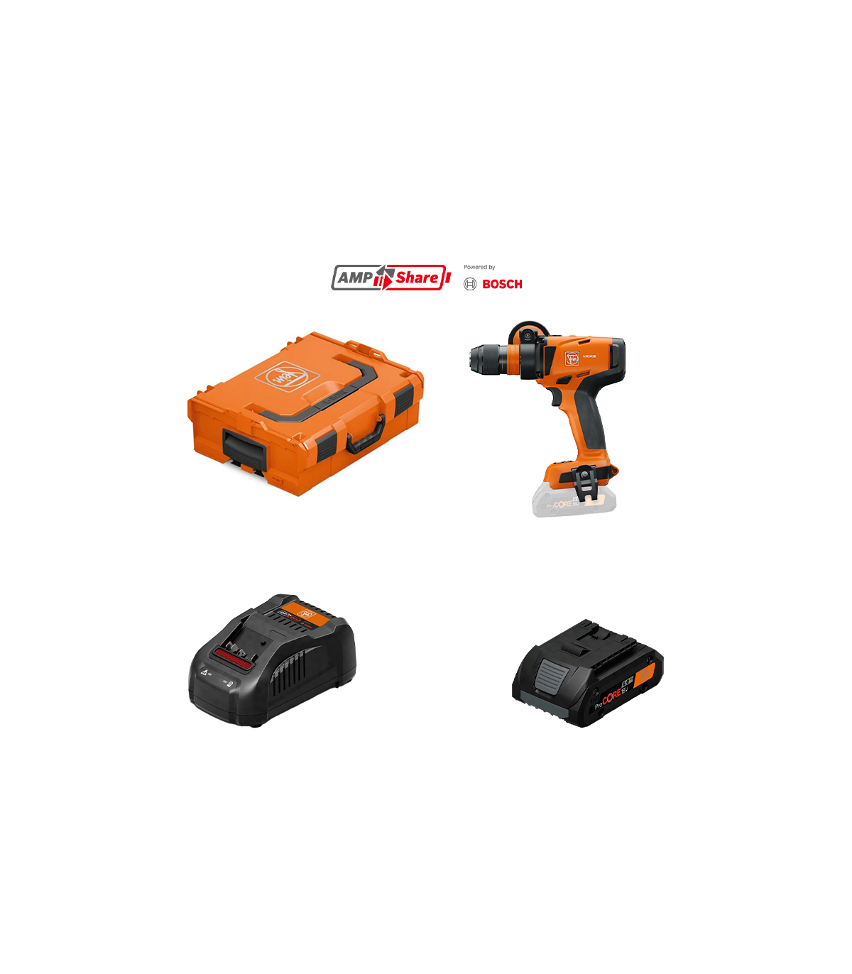 Perceuse-visseuse ASCM 18-4 QM AS + 1 batterie ProCORE 18V 4 Ah AS + 1 chargeur GAL 1880 CV AS FEIN