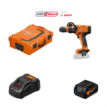 Perceuse-visseuse ASCM 18-4 QMP AS + 1 batterie GBA 18V 4 Ah AS + 1 chargeur GAL 1880 CV AS FEIN