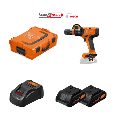 Perceuse-visseuse ASCM 18-4 QMP AS + 2 batteries ProCORE 18V 4 Ah AS + 1 chargeur GAL 1880 CV AS FEIN