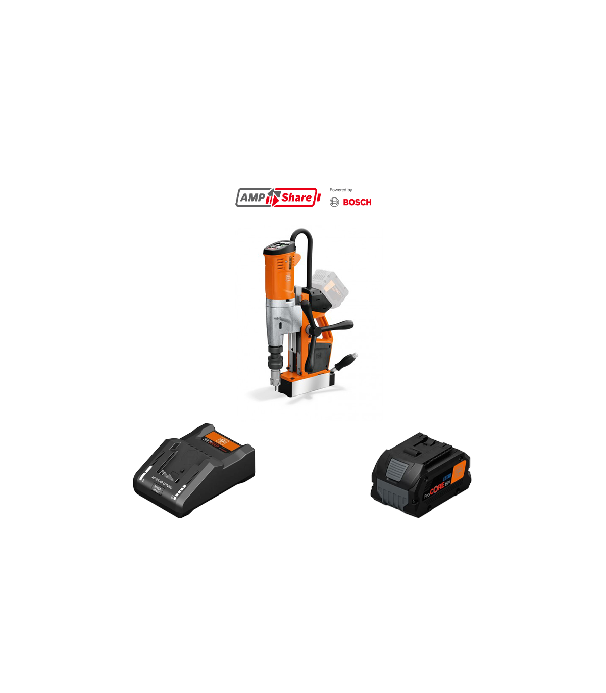 Unité de perçage AKBU 35 PMQW AS + 1 batterie ProCORE 18V 8 Ah AS + 1 chargeur GAL 18V-160 CV AS FEIN