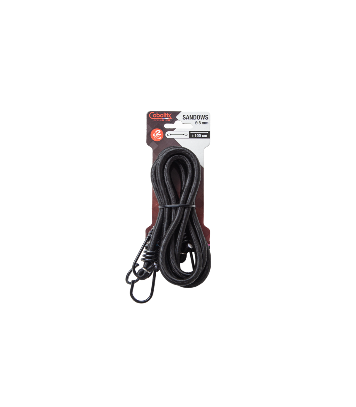 Lot de 2 sandows Ø8mm x 1m COBALTIX