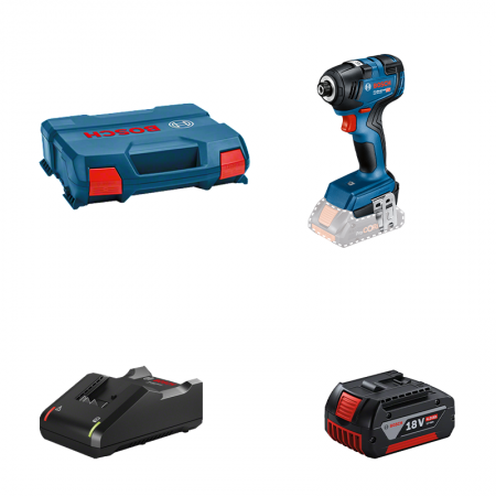 Visseuse à chocs GDR 18V-200 + 1 batterie GBA 18V 4 Ah + 1 chargeur GAL 18V-40 BOSCH