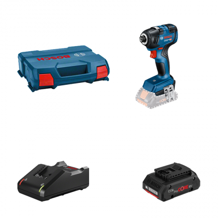 Visseuse à chocs GDR 18V-200 + 1 batterie Procore 18V 4 Ah + 1 chargeur GAL 18V-40 BOSCH