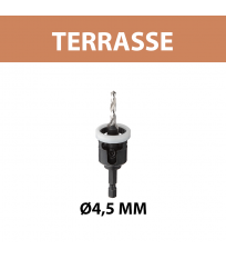 Kit 3 forets spécial terrasse Ø4,5mm DIAGER
