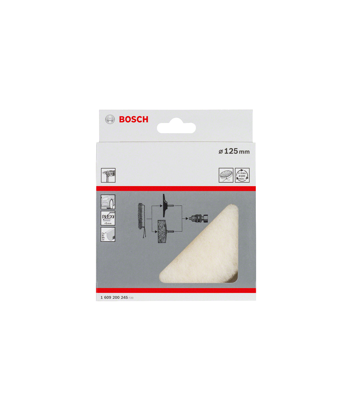 Peau de mouton Ø125mm pour perceuse BOSCH