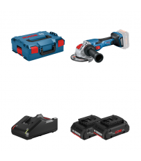 Meuleuse Ø125 mm GWX 18V-15 C + 2 batteries Procore 18V 4 Ah + 1 chargeur GAL 18V-40 BOSCH