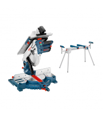 Scie à onglet et à table Ø305 mm GTM 12 JL + Piétement GTA 2600 BOSCH