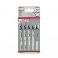 Lot de 5 lames de scie sauteuse T 101 BR Clean for Wood BOSCH