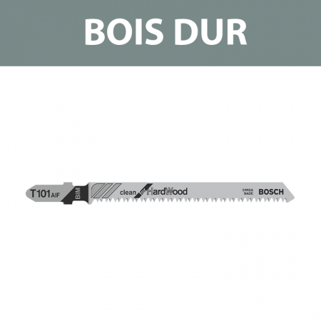 Lot de 5 lames de scie sauteuse T 101 AIF Clean for HardWood BOSCH