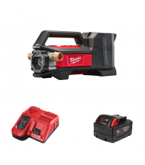 Pompe de transfert M18 BTP-0 + 1 batterie 18V 5 Ah + 1 chargeur M12-18 FC MILWAUKEE