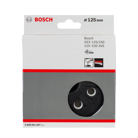Plateau de ponçage mi-dur Ø125 mm pour ponceuses GEX BOSCH