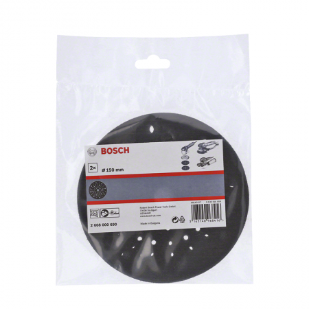 Lot de 2 patins abrasifs Ø150 pour ponceuses BOSCH