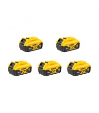 Pack 5 batteries XR 18V 5Ah DEWALT