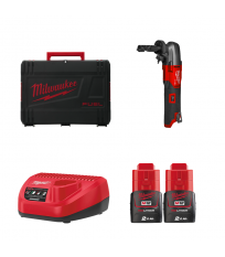 Grignoteuse 1,6 mm M12 FNB16 + 2 Batteries 12V 2 Ah + 1 Chargeur C12C MILWAUKEE