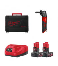 Grignoteuse 1,6 mm M12 FNB16 + 2 Batteries 12V 4 Ah + 1 Chargeur C12C MILWAUKEE