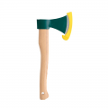 Hachette manche galbé en bois 40cm 0.8kg LEBORGNE
