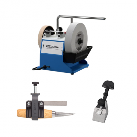 Affûteuse T4 + Dispositif pour mini-couteaux SVM-00 + Dispositif pour couteau avec centrage KJ-45 TORMEK
