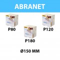 Pack de 150 Abranet Ø 150 mm grain 80/ 120/ 180 MIRKA