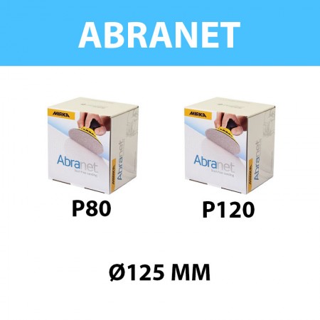 Pack de 100 Abranet Ø 125 mm grain 80/ 120 MIRKA