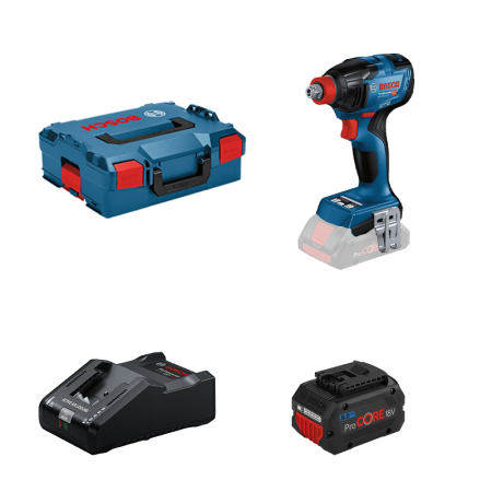 Visseuse à chocs / boulonneuse GDX 18V-210 C + 1 batterie Procore 18V 8 Ah + 1 chargeur GAL 18V-160 BOSCH