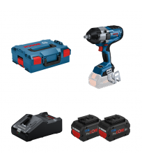 Boulonneuse GDS 18V-1000 + 2 batteries Procore 18V 8 Ah + 1 chargeur GAL 18V-160 BOSCH
