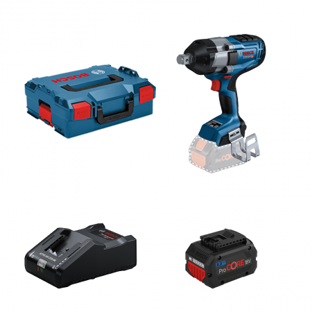 Boulonneuse GDS 18V-1050 H + 1 batterie Procore 18V 8 Ah + 1 chargeur GAL 18V-160 BOSCH