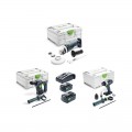 Pack perceuse visseuse à percussion TPC 18 + perforateur BHC 18 + meuleuse d'angle AGC 18 FESTOOL