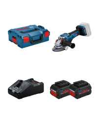 Meuleuse Ø125 mm GWS 18V-15 PSC + 2 batteries Procore 18V 8 Ah + 1 chargeur GAL 18V-160 BOSCH