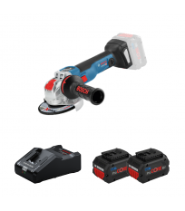Meuleuse Ø125 mm GWX 18V-10 SC + 2 batteries ProCORE 18V 8 Ah + 1 chargeur GAL 18V-160 BOSCH